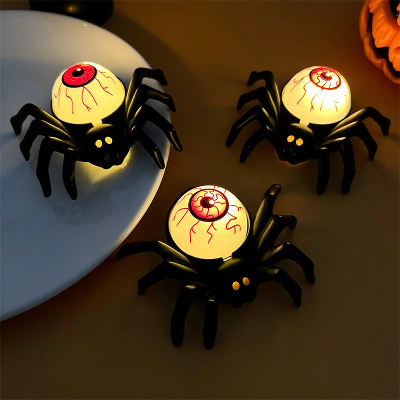 Halloween Decoratie LED Kaarslicht - Variaties: Spin met Oog, Skelet en Kaars